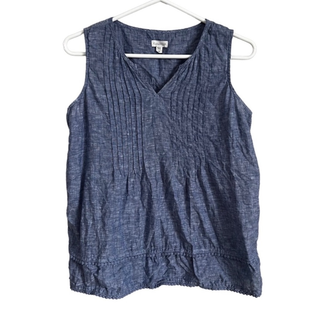 Garnet Hill 100% Linen tank top